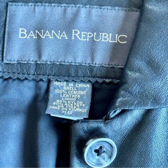 Banana Republic | 90’s Leather Jacket | Sz XS - Picture 3 of 3